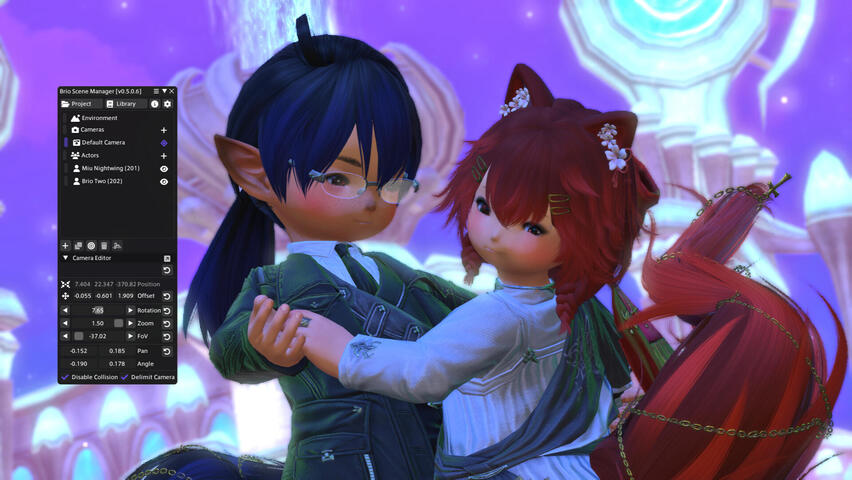 Posing Stage in Final Fantasy 14 using 3rd Party Software